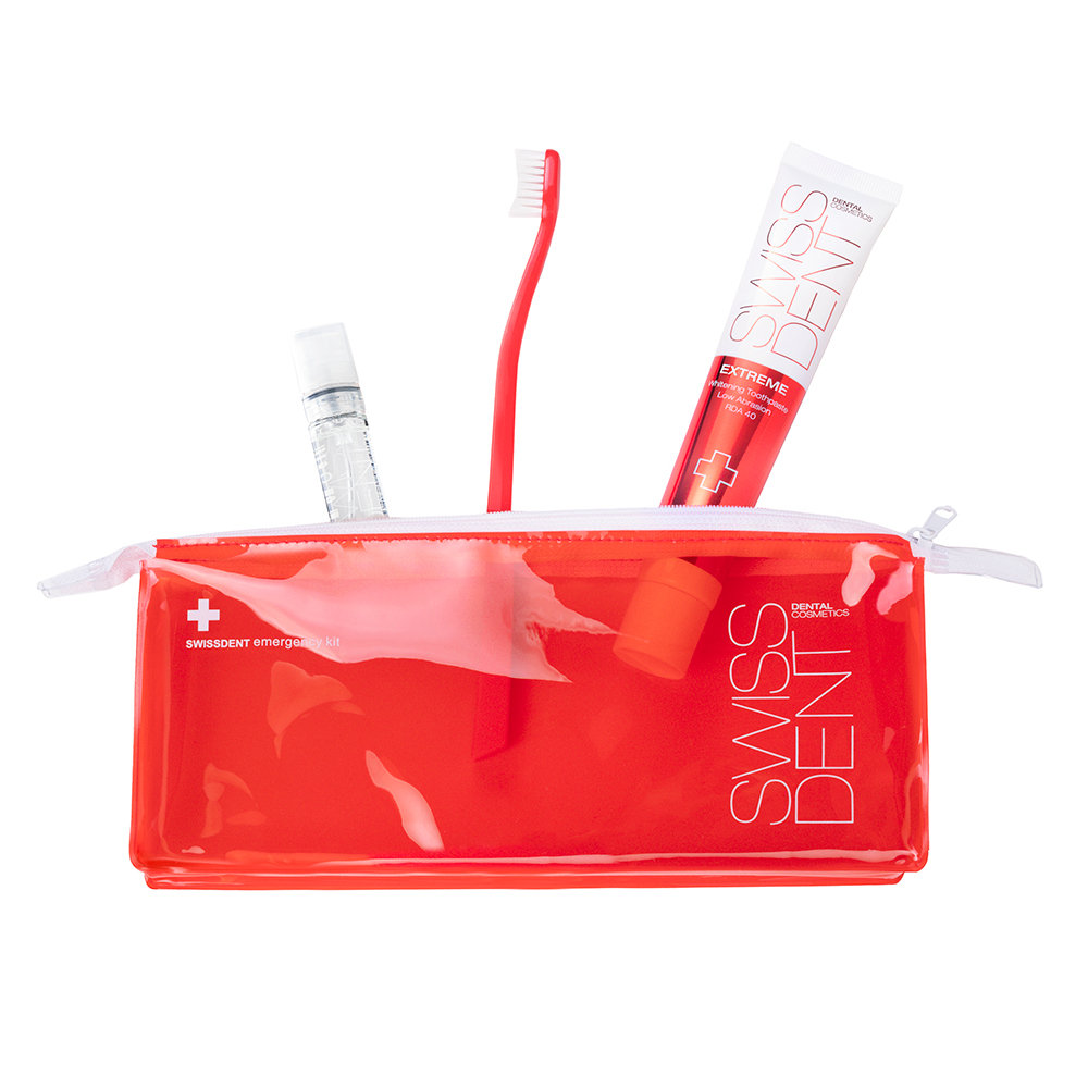 Swissdent Emergency Kit Red (Extreme 50Ml, Extreme 9Ml, Toothbrush)