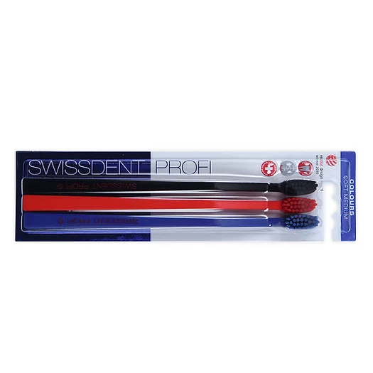 Swissdent Colours «Zug» Black, Red, Blue